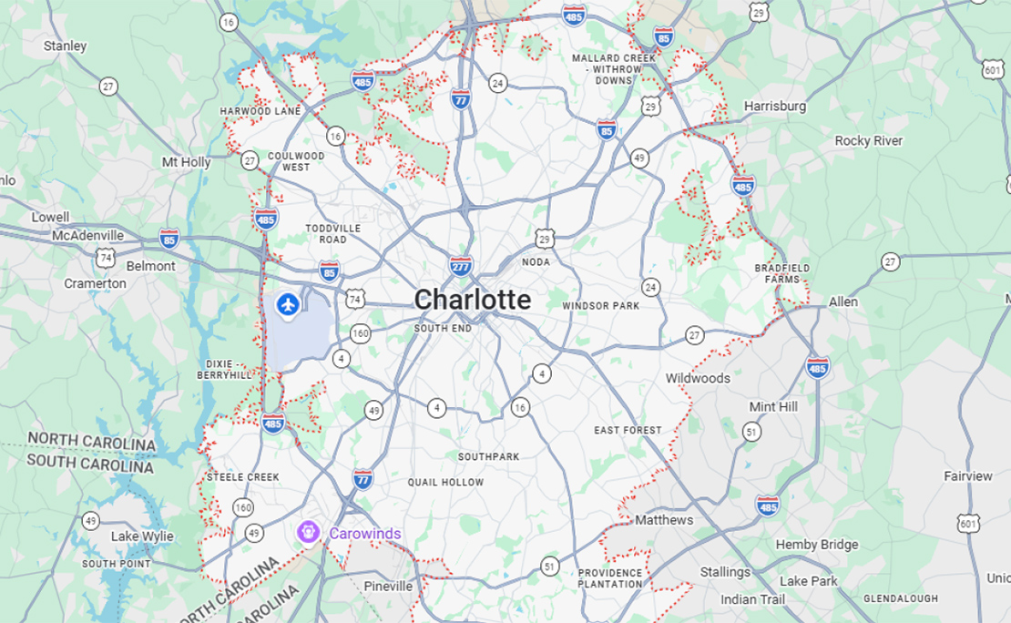 Charlotte map